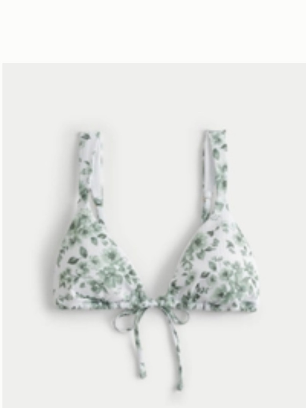 Hollister Tapered Ribbed Triangle Bikini Top NWT